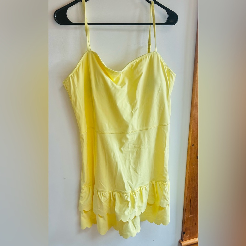 Lilly Pulitzer Miesha Active Dress Finch Yellow Size XLarge NWT